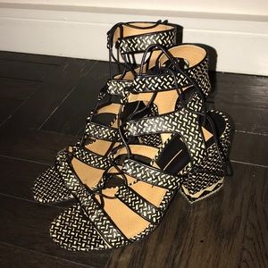 Dolce Vita Lace-Up Heeled Sandals